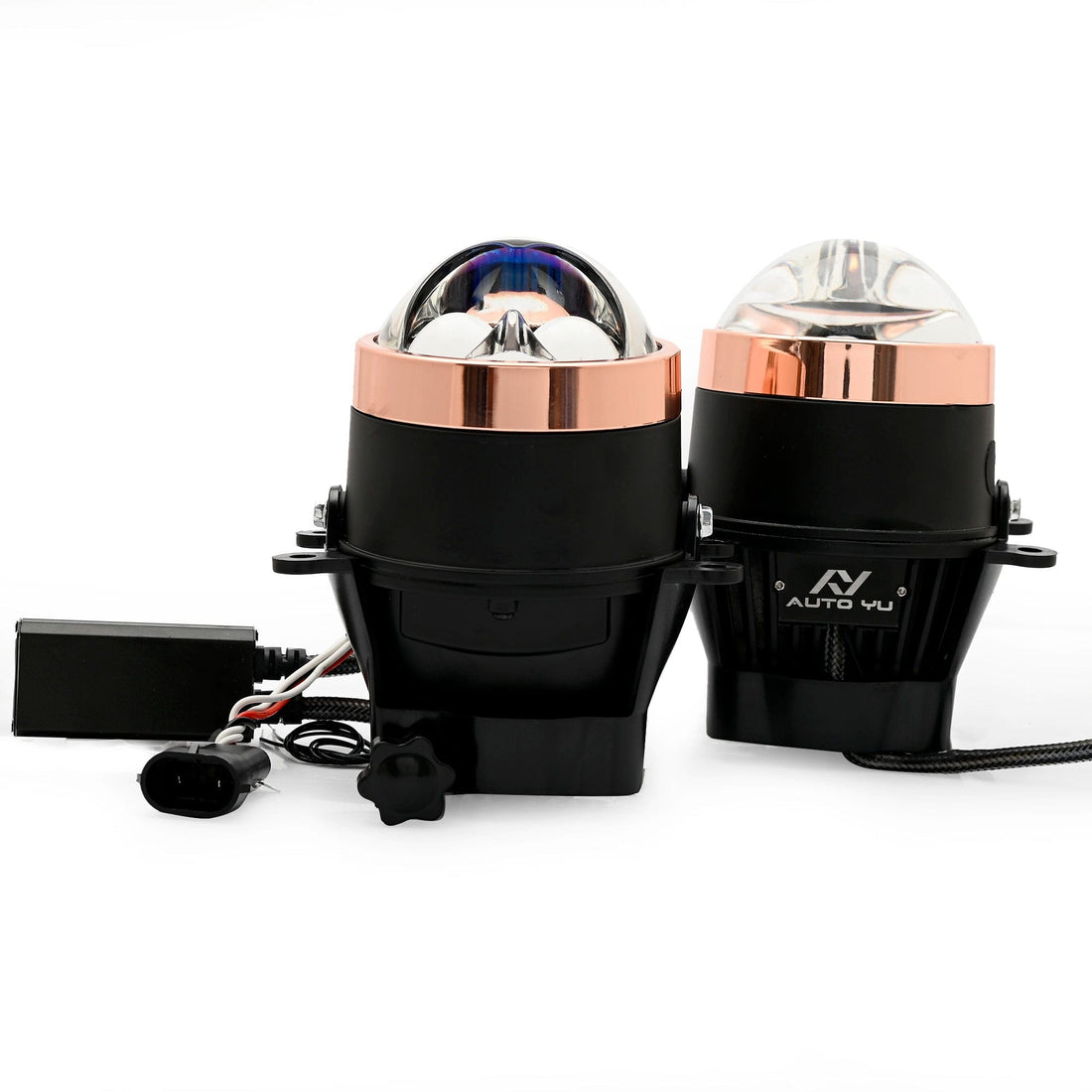 Auto Yu Dual-Eye Fog Lamp | 3-Inch Fog Light Projector | 80W × 2 = 160W (Two Years On-Site Complete Warranty)