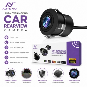 Auto Yu Car Rear View Camera 1080p with CVBC Moving ( FISH EYE )